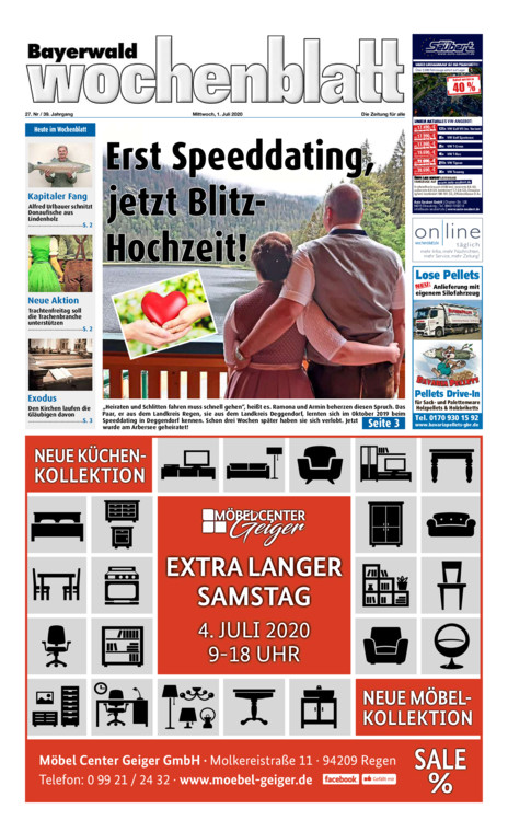 Bayerwald Wochenblatt vom Mittwoch, 01.07.2020