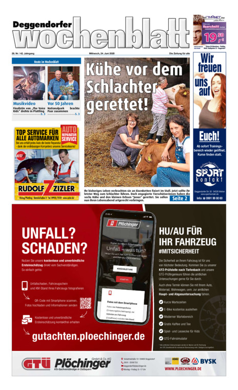 Deggendorfer Wochenblatt vom Mittwoch, 24.06.2020