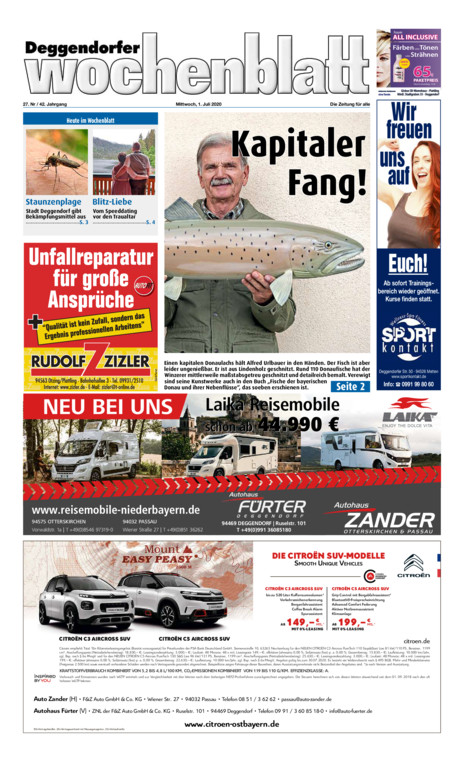 Deggendorfer Wochenblatt vom Mittwoch, 01.07.2020