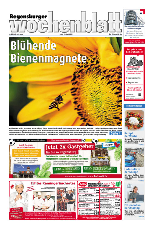 Regensburger Wochenblatt vom Mittwoch, 09.06.2021