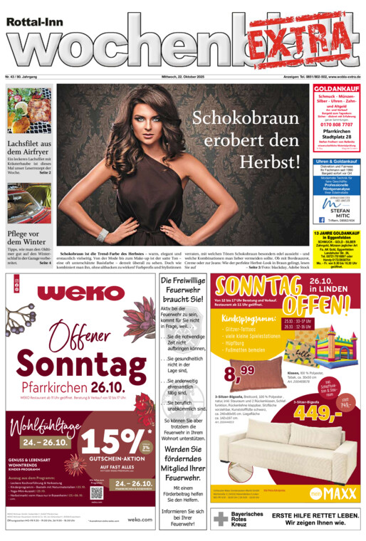 Rottal-Inn Wochenblatt EXTRA vom Mittwoch, 22.10.2025