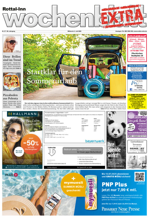 Rottal-Inn Wochenblatt EXTRA vom Mittwoch, 02.07.2025