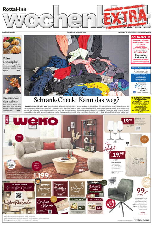 Rottal-Inn Wochenblatt EXTRA vom Mittwoch, 03.12.2025