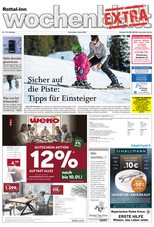Rottal-Inn Wochenblatt EXTRA vom Donnerstag, 08.01.2026