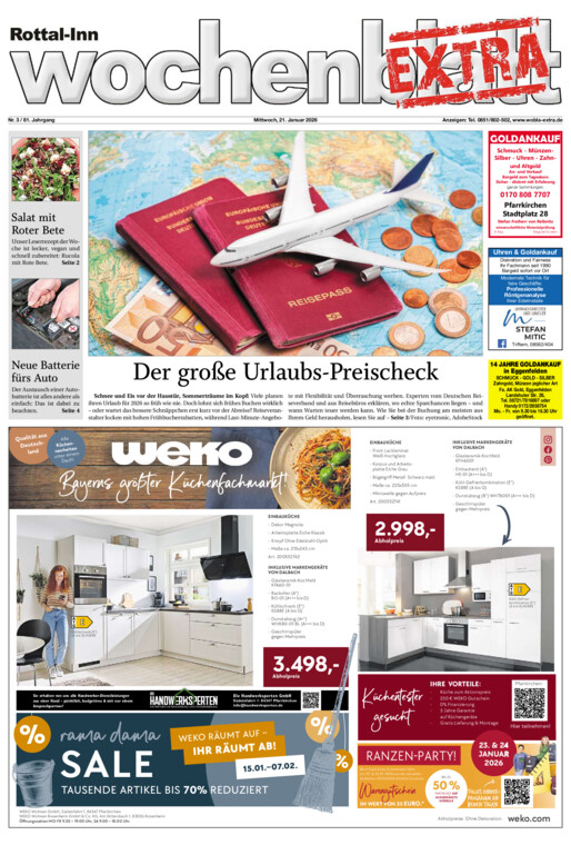 Rottal-Inn Wochenblatt EXTRA vom Mittwoch, 21.01.2026