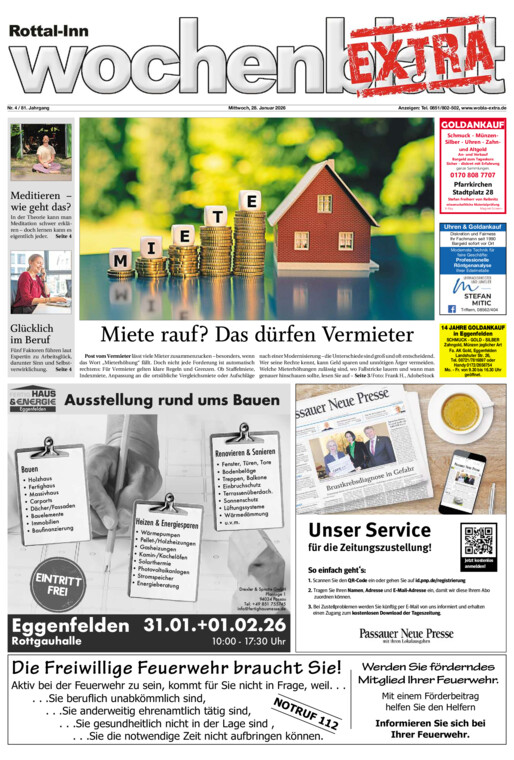 Rottal-Inn Wochenblatt EXTRA vom Mittwoch, 28.01.2026