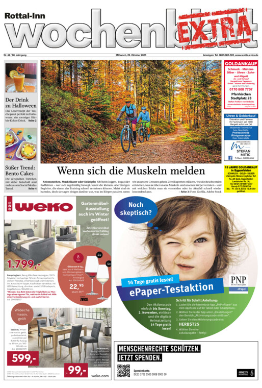Rottal-Inn Wochenblatt EXTRA vom Mittwoch, 29.10.2025