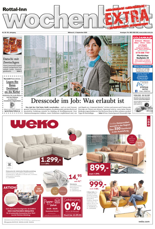 Rottal-Inn Wochenblatt EXTRA vom Mittwoch, 03.09.2025