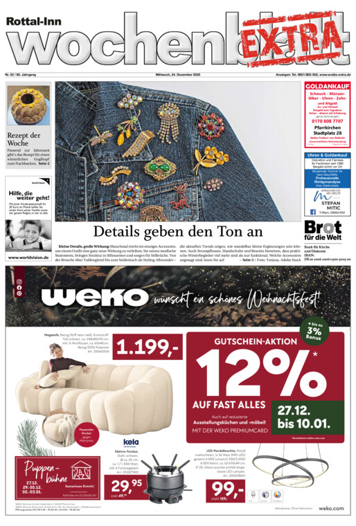 Rottal-Inn Wochenblatt EXTRA vom Mittwoch, 24.12.2025