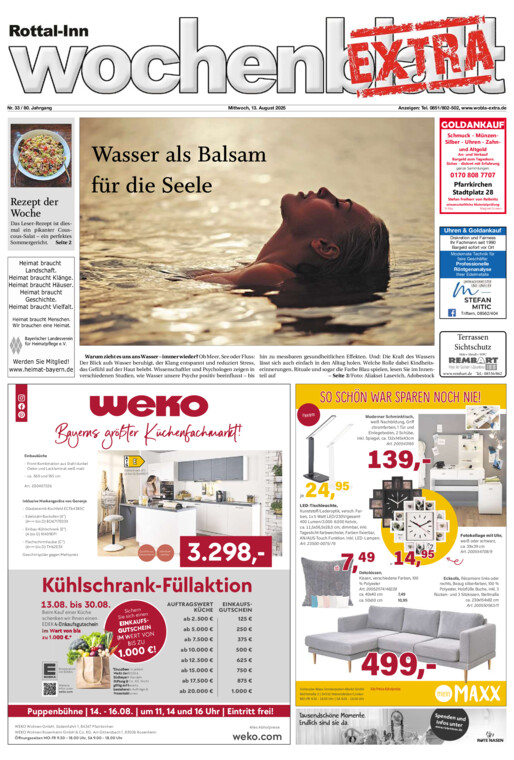 Rottal-Inn Wochenblatt EXTRA vom Mittwoch, 13.08.2025