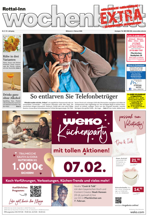 Rottal-Inn Wochenblatt EXTRA vom Mittwoch, 04.02.2026