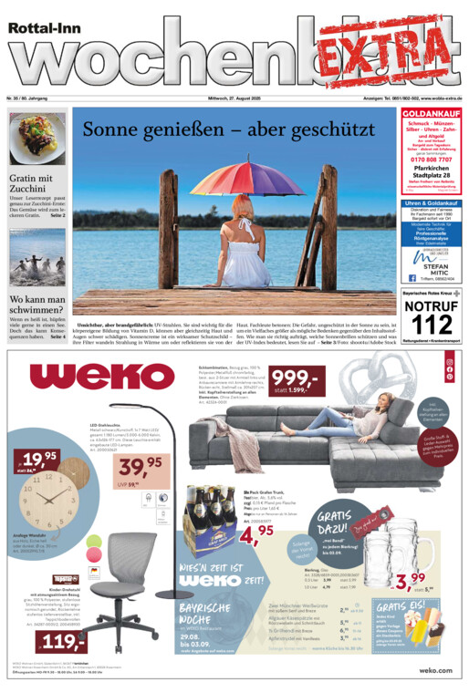 Rottal-Inn Wochenblatt EXTRA vom Mittwoch, 27.08.2025