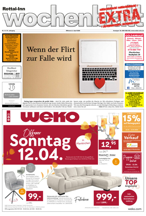 Rottal-Inn Wochenblatt EXTRA vom Mittwoch, 08.04.2026