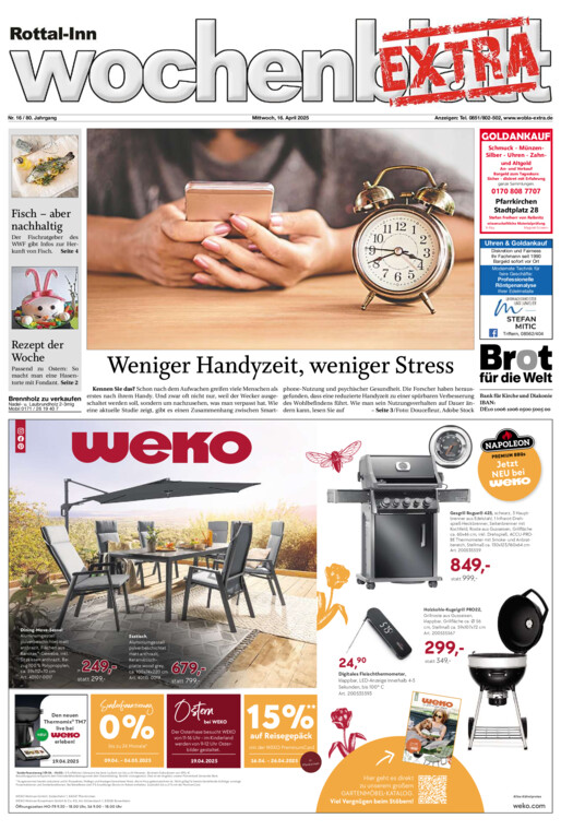 Rottal-Inn Wochenblatt EXTRA vom Mittwoch, 16.04.2025