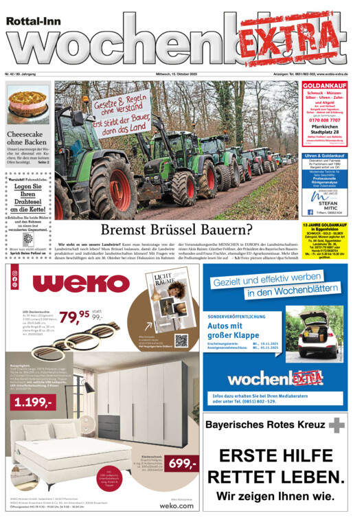Rottal-Inn Wochenblatt EXTRA vom Mittwoch, 15.10.2025