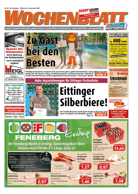 Wochenblatt Erding vom Mittwoch, 02.12.2020