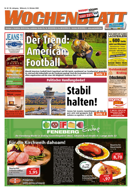 Wochenblatt Erding vom Mittwoch, 14.10.2020