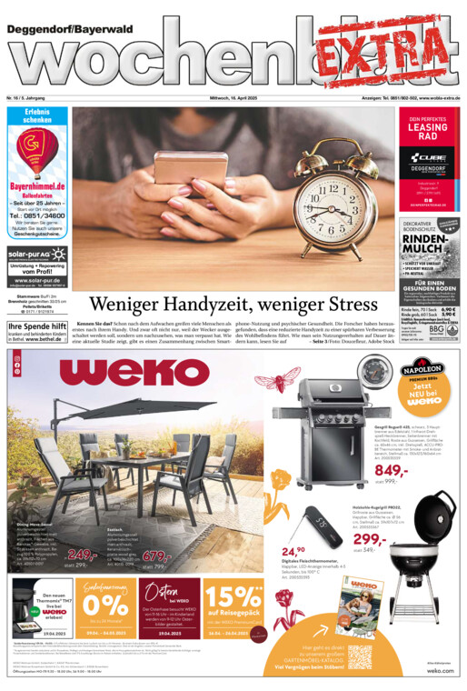 Deggendorf/Bayerwald Wochenblatt EXTRA vom Mittwoch, 16.04.2025