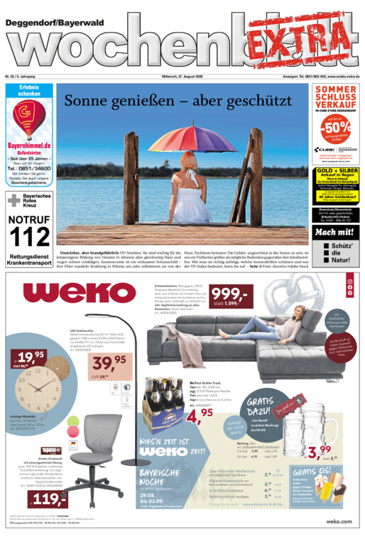 Deggendorf/Bayerwald Wochenblatt EXTRA vom Mittwoch, 27.08.2025