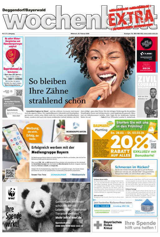 Deggendorf/Bayerwald Wochenblatt EXTRA vom Mittwoch, 25.02.2026