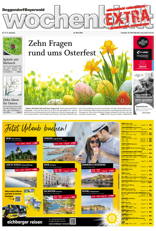 Deggendorf/Bayerwald Wochenblatt EXTRA vom Mittwoch, 25.03.2026