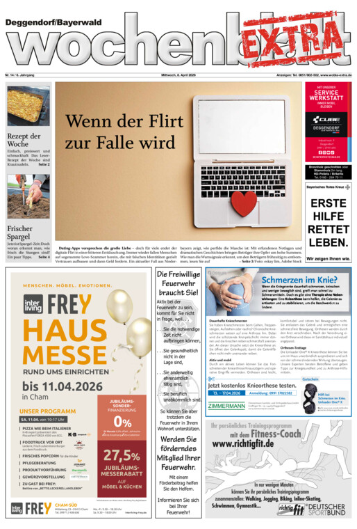 Deggendorf/Bayerwald Wochenblatt EXTRA vom Mittwoch, 08.04.2026
