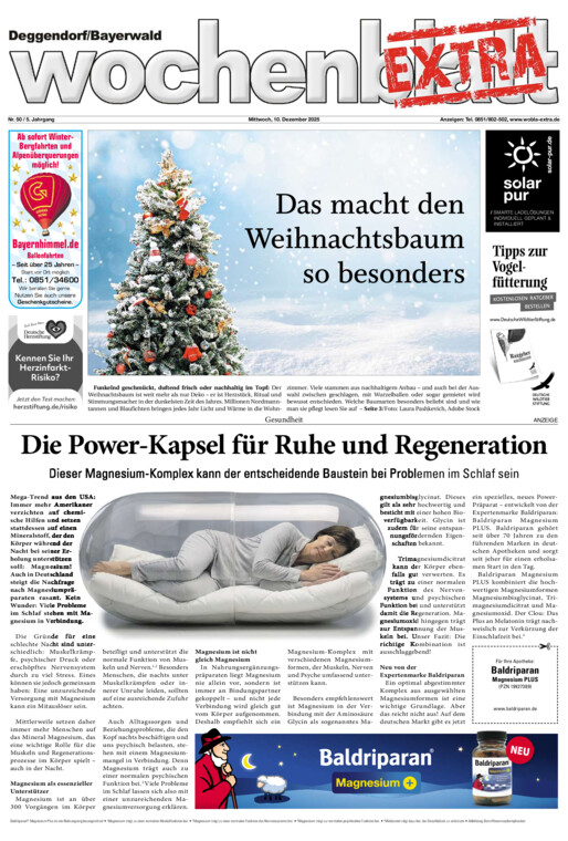 Deggendorf/Bayerwald Wochenblatt EXTRA vom Mittwoch, 10.12.2025