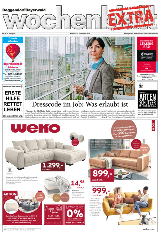 Deggendorf/Bayerwald Wochenblatt EXTRA vom Mittwoch, 03.09.2025