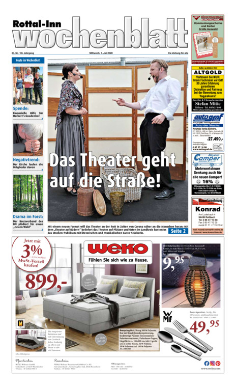 Rottal-Inn Wochenblatt vom Mittwoch, 01.07.2020
