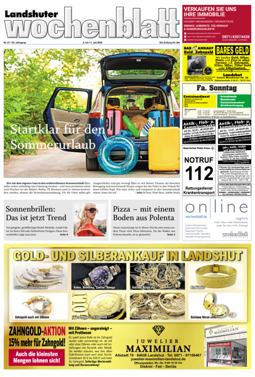 Landshuter Wochenblatt vom Samstag, 05.07.2025