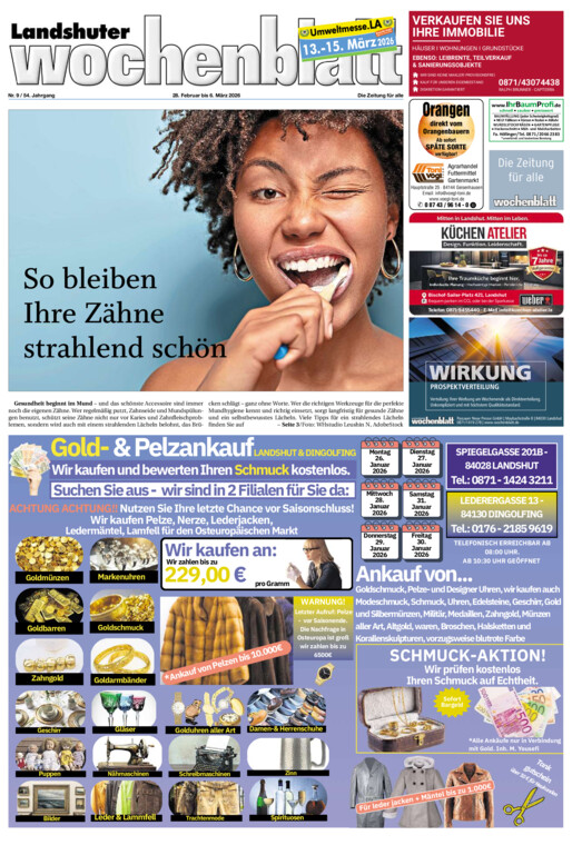 Landshuter Wochenblatt vom Samstag, 28.02.2026