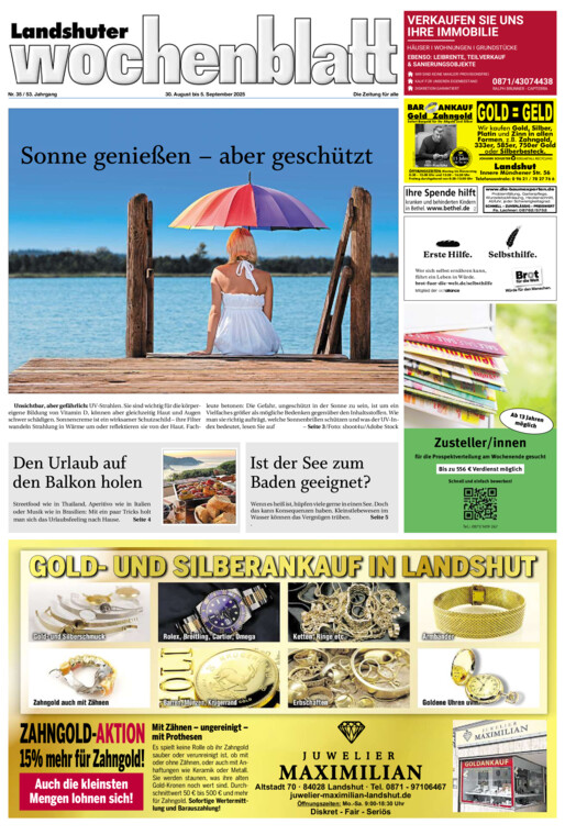 Landshuter Wochenblatt vom Samstag, 30.08.2025