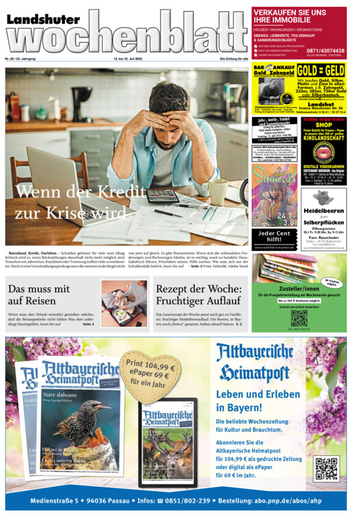 Landshuter Wochenblatt vom Samstag, 12.07.2025