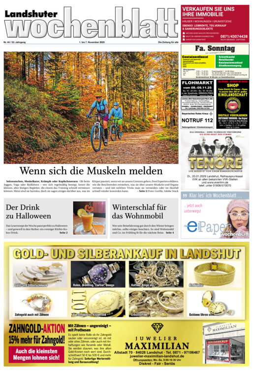 Landshuter Wochenblatt vom Samstag, 01.11.2025