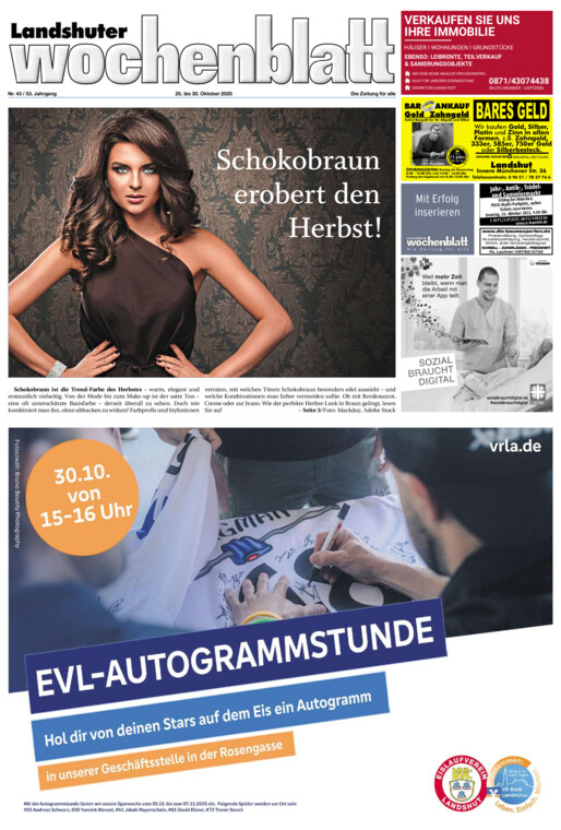 Landshuter Wochenblatt vom Samstag, 25.10.2025