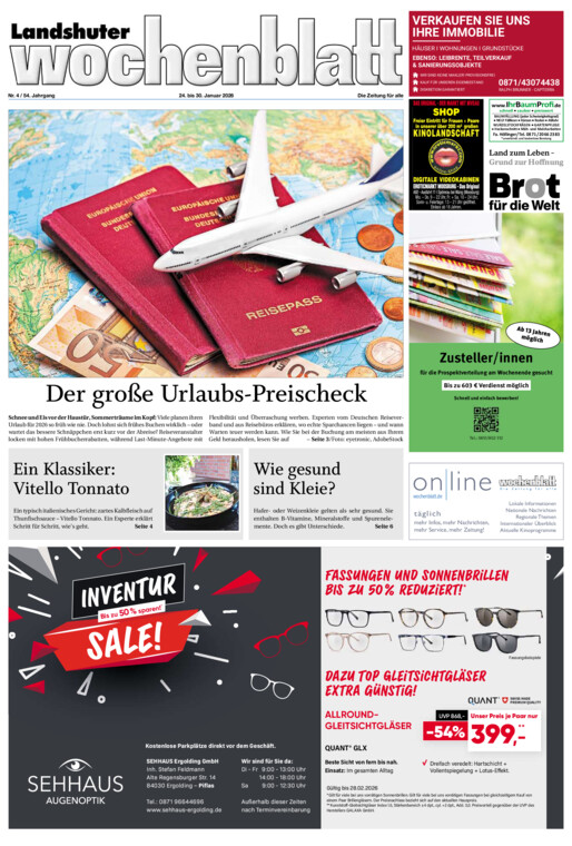 Landshuter Wochenblatt vom Samstag, 24.01.2026