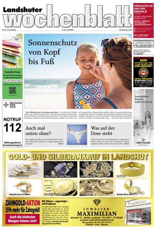 Landshuter Wochenblatt vom Samstag, 03.05.2025