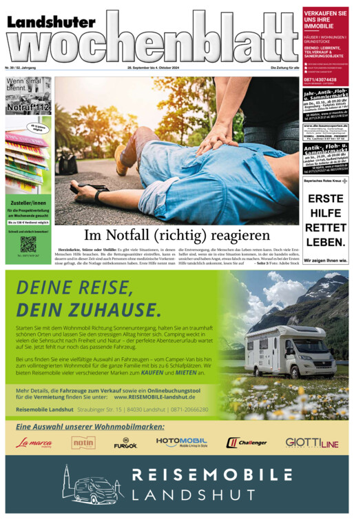 Landshuter Wochenblatt vom Samstag, 28.09.2024
