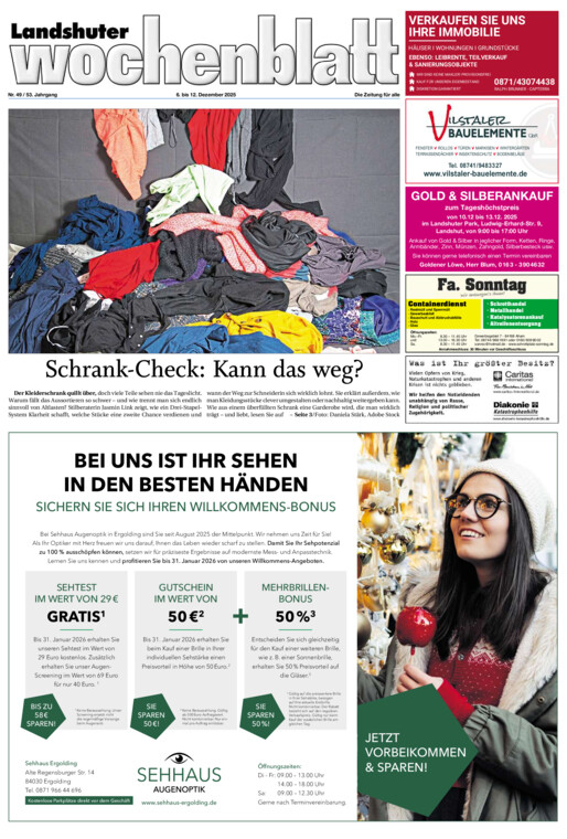 Landshuter Wochenblatt vom Samstag, 06.12.2025