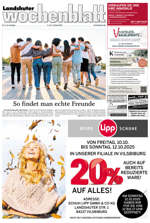 Landshuter Wochenblatt vom Samstag, 11.10.2025