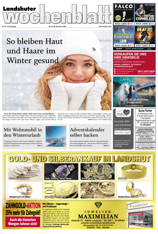 Landshuter Wochenblatt vom Samstag, 22.11.2025