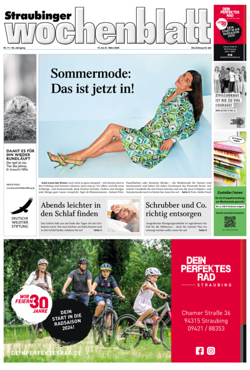 Straubinger Wochenblatt vom Samstag, 15.03.2025