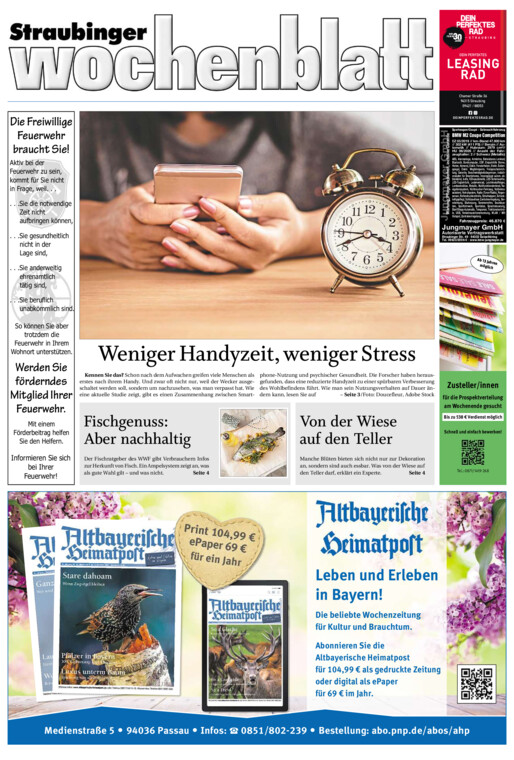 Straubinger Wochenblatt vom Samstag, 19.04.2025