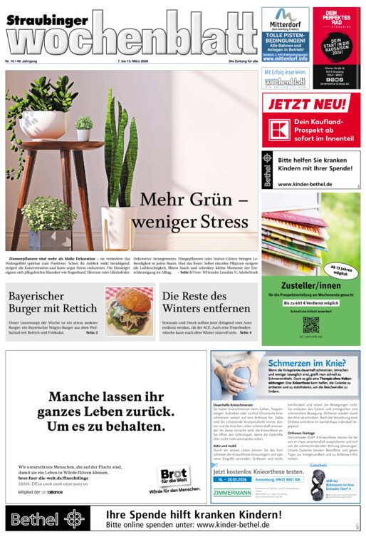 Straubinger Wochenblatt vom Samstag, 07.03.2026