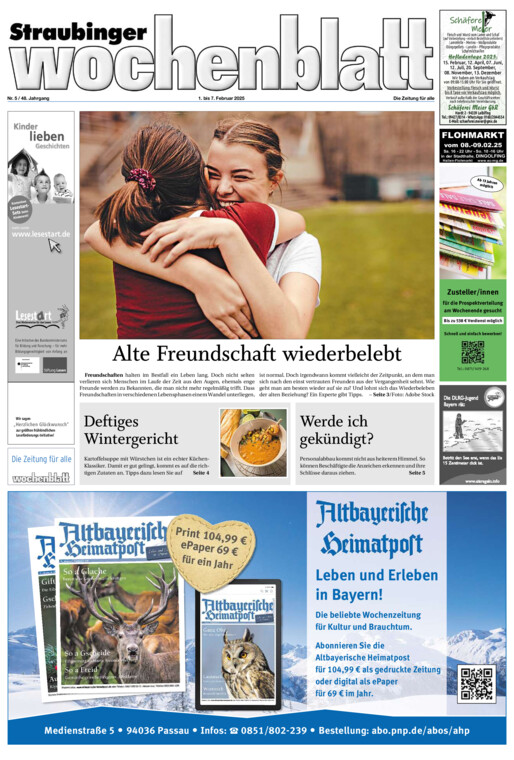 Straubinger Wochenblatt vom Samstag, 01.02.2025