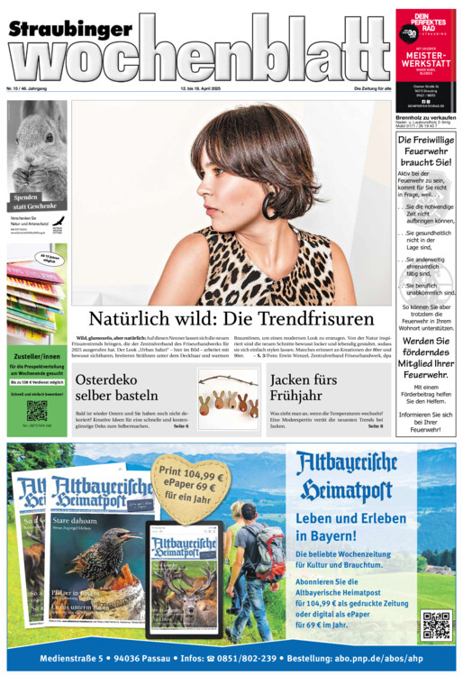 Straubinger Wochenblatt vom Samstag, 12.04.2025