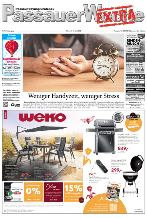 Passauer Woche EXTRA vom Mittwoch, 16.04.2025