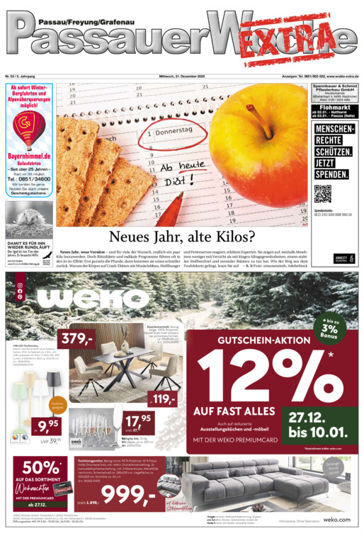 Passauer Woche EXTRA vom Mittwoch, 31.12.2025