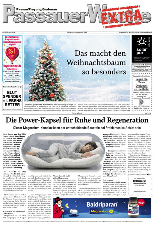 Passauer Woche EXTRA vom Mittwoch, 10.12.2025