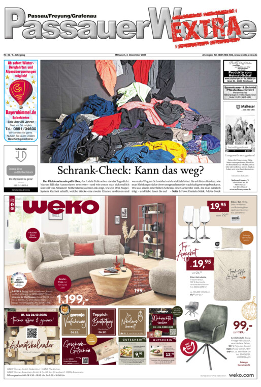 Passauer Woche EXTRA vom Mittwoch, 03.12.2025